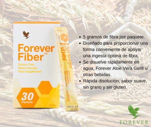forever fiber fibra nutricional x 30 sobres 2