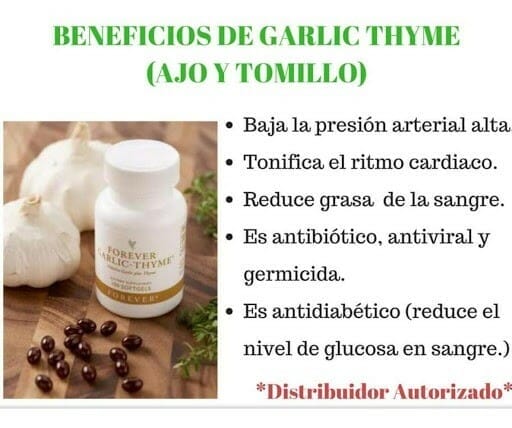 forever garlic thyme capsulas de ajo 2
