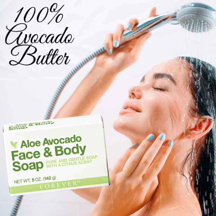 jabon de aguacate colageno aloe vera para rostro y cuerpo forever avocado soap
