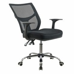 silla de oficina livorno sincro multiples bloqueos base cromo color negro 2