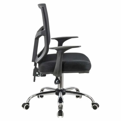 silla de oficina livorno sincro multiples bloqueos base cromo color negro 3