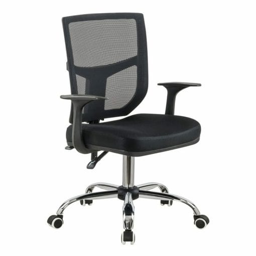 silla de oficina livorno sincro multiples bloqueos base cromo color negro 4