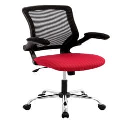 silla de oficina neira rojo