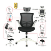 silla de oficina presidente polo nuevo marco blanco color negro 3